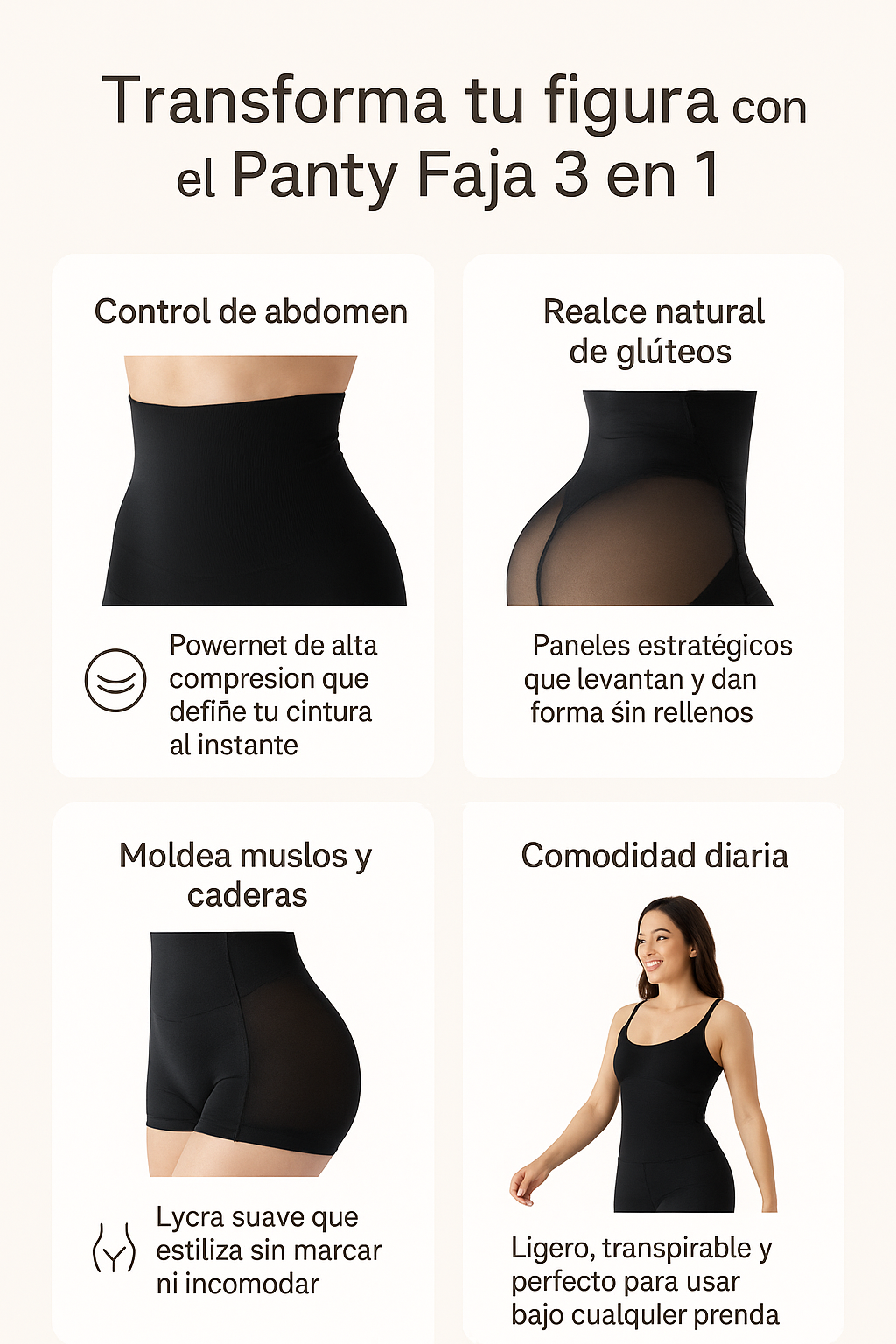 NovaShape™ | Panty Faja Short 3 en 1